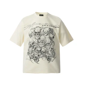 Men's Casual 100% Cotton Oversized Street Wear T-shirt Custom Graphic DTG Logo Digital Printing Solid Pattern Hip Hop Short