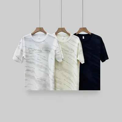 Trendy Oversized Men's Print T-Shirt Breathable Loose Fit Cotton Tops for Summer T Shirt for Men
