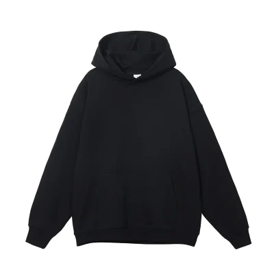 Custom Cotton Drop Shoulder Men'S Hoodies OEM Heavyweight Plain Pullover Men Blank Oversized Hoodie