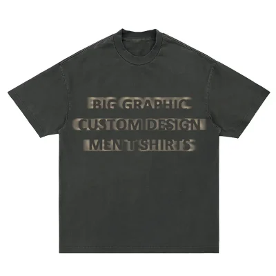 Oem Wholesale Customize Print Cotton Short Sleeve T Shirts High Quality Round Neck Men's T-shirts