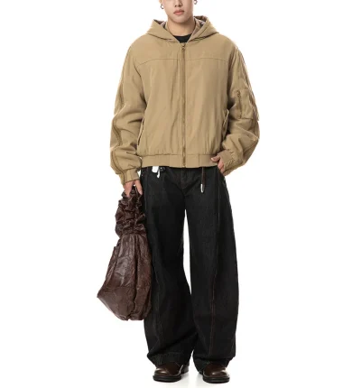 High Quality Trendy Mens Boxy Hoodie Zip-up Oversized Heavy Weight Customize Zip up Hoodies