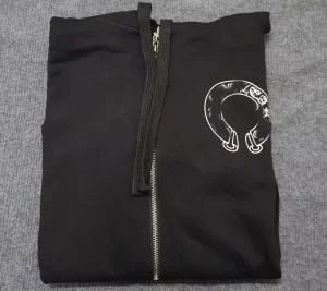 Luxury Designer Brand Custom Zipup Hoodie Manufacture Men Zip up Hoodies Black Chrome Zipper Heavywight Men Hoodies with Zipper