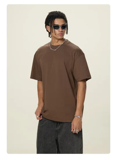 Wholesale Top Quality New Style Brand Fashion Designer T Shirt Men Trendy Loose Printed Customized T Shirt Casual Sports T-shirt