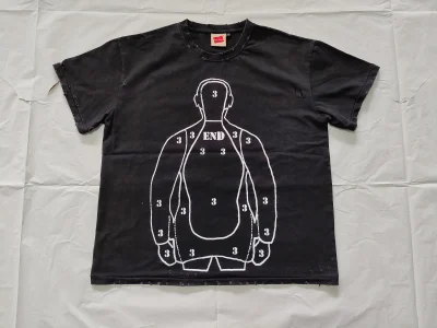 Custom Size Heavyweight 100%Cotton DTG Print T-shirts for Men Custom Street Wear Vintage Wash Distressed Men's T-shirts