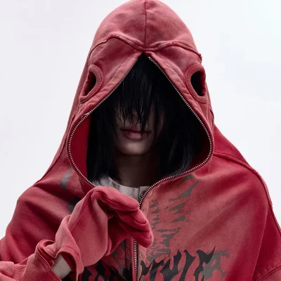 Wholesale Bulk Heavyweight Printed Logo Cotton 400 Gsm Men Crop Acid Washed Stonewashed Oversized Zip up Hoodies Sweatshirts