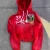 Embroidery French Terry Oversized Zipper Hoodies Custom Graphic 100% Cotton Men Boxy Distressed Acid Wash Zip up Hoodie
