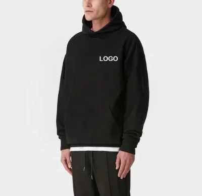2021 Custom Logo Heavyweight Blank Men's Hoodies Wholesale Oversized Streetwear 100% Cotton Hoodie With Printed Designs