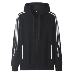 Men's Hoodie Zip up Hoodies Clothing Hood Sweatshirts Zipper Hooded Athletic Sportswear Sport Spring Autumn Winter Fall for Male