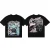 Trendy Street Retro Casual Printing T-Shirt Men's Cotton Short Sleeve Crew Neck T-Shirt