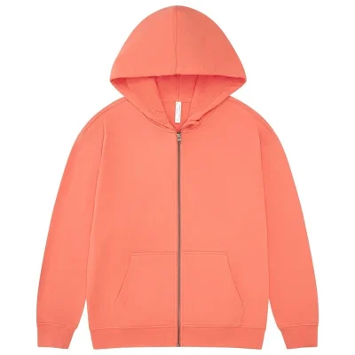 High Quality 330 GSM Terry Colorful Print with Hooded Collar Zip up Hoodies