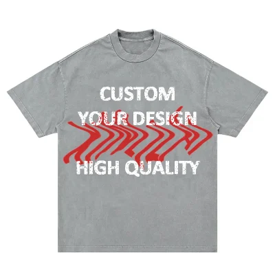 Oem Wholesale Customize Print Cotton Short Sleeve T Shirts High Quality Round Neck Men's T-shirts