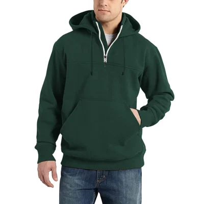 Wholesale Men's Hoodies & Sweatshirts Custom Plain Hoodies Blank Cotton Polyester Men Plus Size Oversized Zipper Men Hoodie