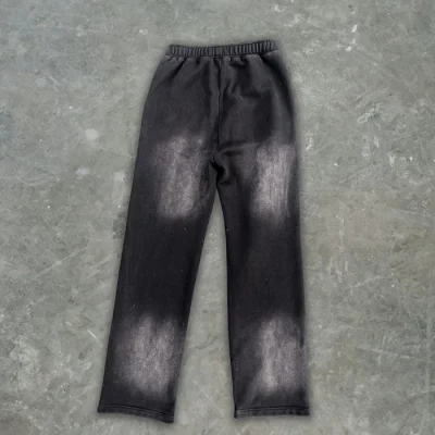 High Quality Heavyweight Acid Wash Sweatpants and Hoodie Set Custom Logo Vintage Tracksuit Training Wear Terry Unisex Hoodies