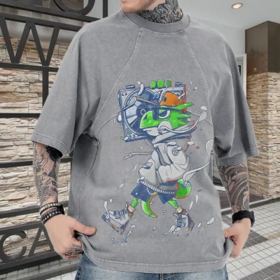 Designer Clothes Men Heavy Cotton T-shirt Screen Printing Oversized t Shirt Manufacturing