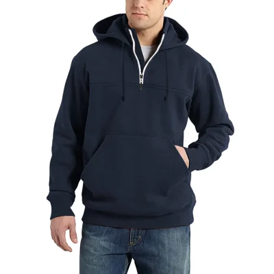 Wholesale Men's Hoodies & Sweatshirts Custom Plain Hoodies Blank Cotton Polyester Men Plus Size Oversized Zipper Men Hoodie