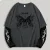 Streetwear Manufacturer Men's Graphic T Shirt Printed Long Sleeve T-Shirt Drop Shoulder Double Layer Tshirts for Men