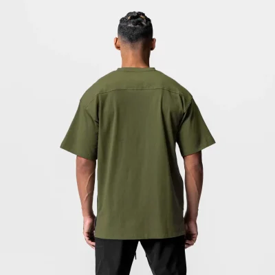 230g Custom Shirt Printed Logo Loose Blouse Shirt Fashion Tee Tops Heavyweight T-shirt for Man 100% Cotton