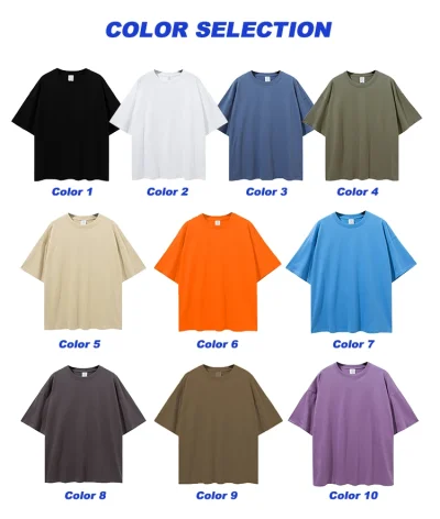 High Quality Heavy Weight Plain Oversized Tshirt Printing Embroidery Custom Blank 100 Cotton Men t Shirt