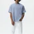 Men's Oversized Drop Shoulder Rib O-Neck T-Shirt High Quality Heavy Cotton Custom Logo Design 100% Cotton Formal Style