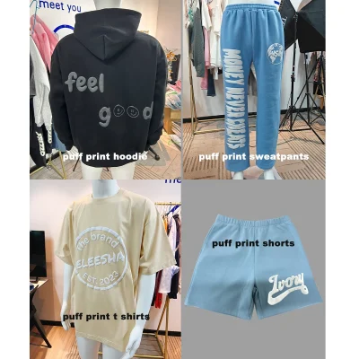 500 Gsm Streetwear Puff Printing Heavyweight Cotton Hoodie Men Oversized Unisex Custom Print Logo Blank Pullover Men's Hoodies