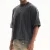 High Quality Vintage Heavyweight Distressed Boxy Men's T-shirts Acid Wash Oversized Tshirt Custom Cropped t Shirt Men