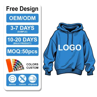 3D Puff Printing French Terry Oversized Pullover Heavyweight Hoodies