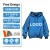3D Puff Printing French Terry Oversized Pullover Heavyweight Hoodies