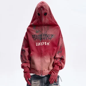 Wholesale Bulk Heavyweight Printed Logo Cotton 400 Gsm Men Crop Acid Washed Stonewashed Oversized Zip up Hoodies Sweatshirts