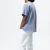 Men's Oversized Drop Shoulder Rib O-Neck T-Shirt High Quality Heavy Cotton Custom Logo Design 100% Cotton Formal Style