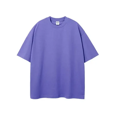 Heavyweight 100% Cotton Puff Printed T-Shirt for Men Custom Logo Design Short Sleeve Luxury O-Neck Mens Tshirt