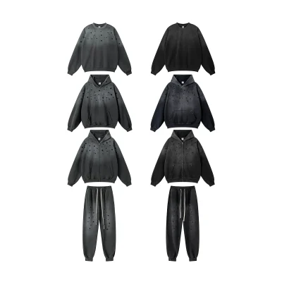 Men Multi Color Heavy Weight Hoodie Gym Workout Athletic Activewear Winter Blank Hoodies High Quality Plain Hoodies