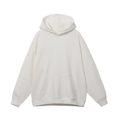 Custom Cotton Drop Shoulder Men'S Hoodies OEM Heavyweight Plain Pullover Men Blank Oversized Hoodie