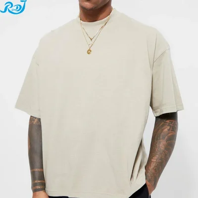 Custom230gsm T Shirt for Men Blank Heavy Weight Oversized Shirts Unisex Printing Men's Women's T-Shirts