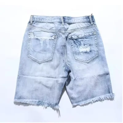 Men's Clothing Jeans Denim Short Fashion Summer Jeans Short Pants Diamond Denim Casual Shorts for Women / Men Denim Men's Shorts