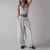 Custom Wholesale Low Waist Hip Hop Women's Track Cotton Trousers Baggy Sweat Pants with Pipings Women Straight Leg Pants