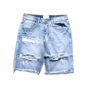 Men's Clothing Jeans Denim Short Fashion Summer Jeans Short Pants Diamond Denim Casual Shorts for Women / Men Denim Men's Shorts