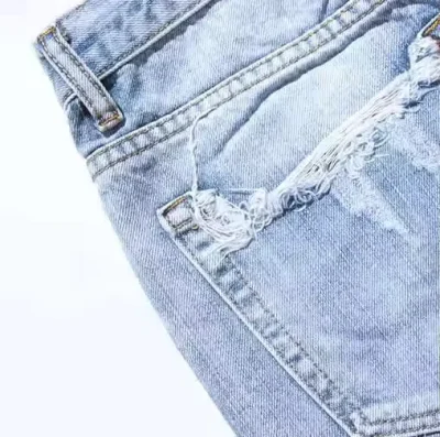 Men's Clothing Jeans Denim Short Fashion Summer Jeans Short Pants Diamond Denim Casual Shorts for Women / Men Denim Men's Shorts