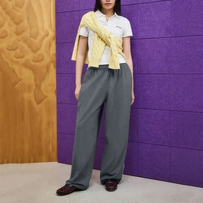 Custom Wholesale Low Waist Hip Hop Women's Track Cotton Trousers Baggy Sweat Pants with Pipings Women Straight Leg Pants