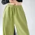 Custom Printed Ladies Pants Street Fashion Loose High-Waisted Straight Pants Casual Sports Outdoor Drawstring Lace Summer