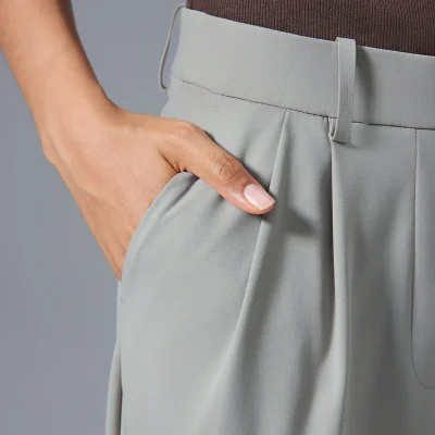 Fashion Women's Straight Leg Pants Soft Stretchy Comfortable Sports Casual Pants Elastic Waist Loose Fit Trousers