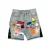 Y2K Retro Patchwork Denim Shorts Men Harajuku Hip Hop Blue Baggy Denim Casual Knee Length Shorts