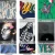 Qianshi Cropped Boxy T Shirts Men Designer Streetwear Graphic T-Shirt Men's 100% Cotton Oversized Heavyweight T-Shirts for Men