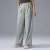 Fashion Women's Straight Leg Pants Soft Stretchy Comfortable Sports Casual Pants Elastic Waist Loose Fit Trousers