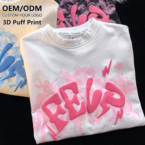 3D Puff Print T Shirt for Men