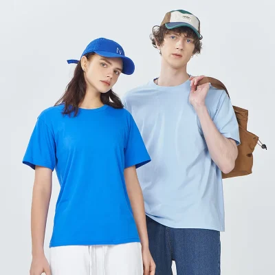 Custom Unisex  Round Neck Soft Plain 100% Cotton T-Shirts