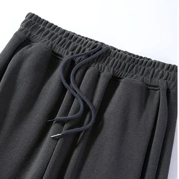 Custom Printed Ladies Pants Street Fashion Loose High-Waisted Straight Pants Casual Sports Outdoor Drawstring Lace Summer