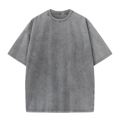 DTG Printing Blank Tee Shirt Pure Cotton Faded T Shirt