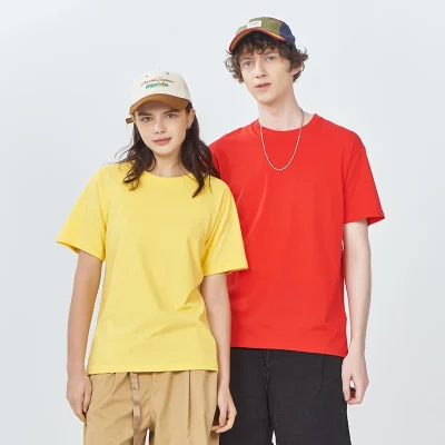 Custom Unisex  Round Neck Soft Plain 100% Cotton T-Shirts