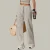 Wholesale High Waist Women's Breathable Pants Trousers Custom Logo Casual Sports Fitness Yoga Wide Leg Straight Sweat Pants
