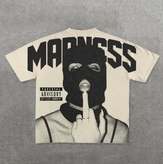 Customisable Men's Acid Washed Graphic T-Shirt